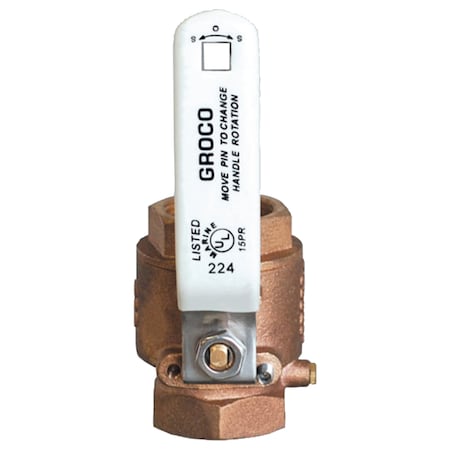 Groco 2" NPT Bronze Inline Valve IBV-2000